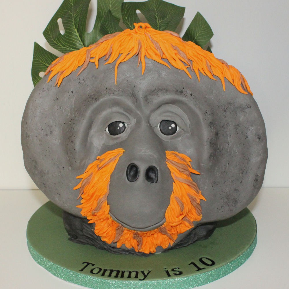Orangutang Head Cake