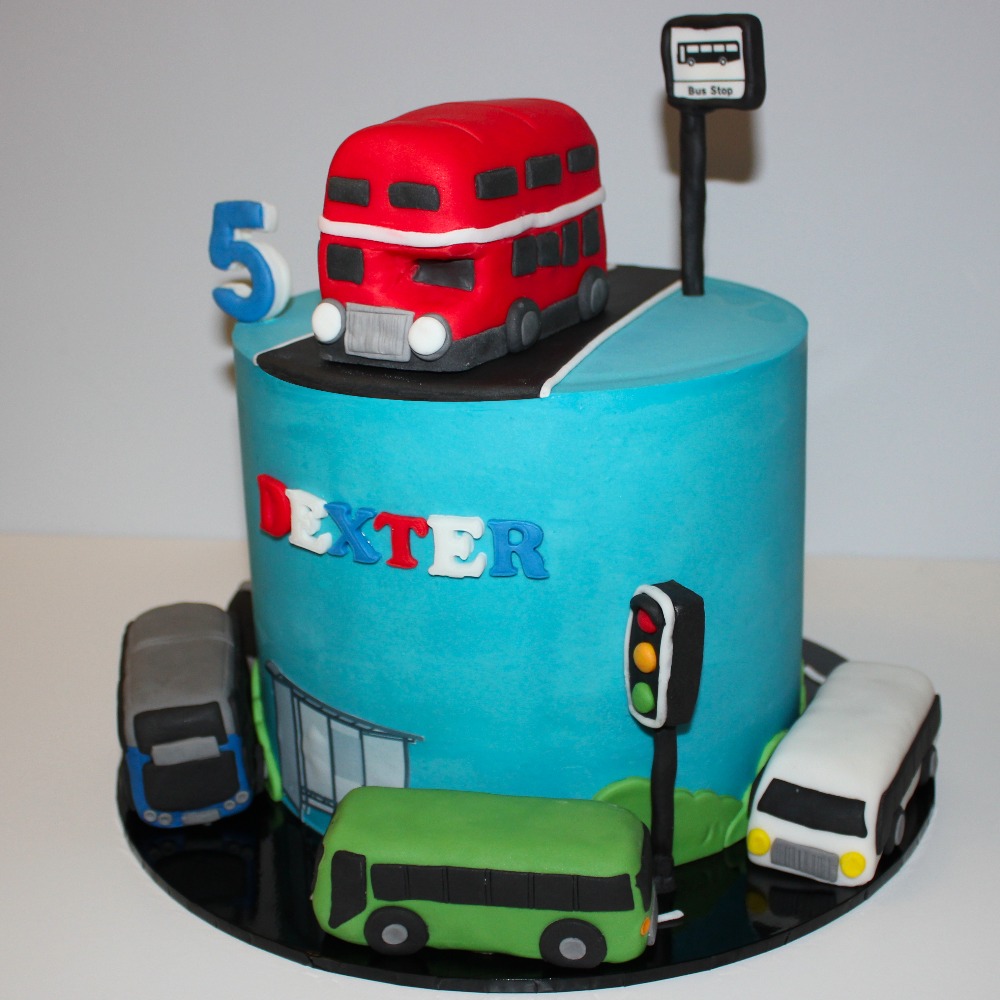Bus Themed Cake